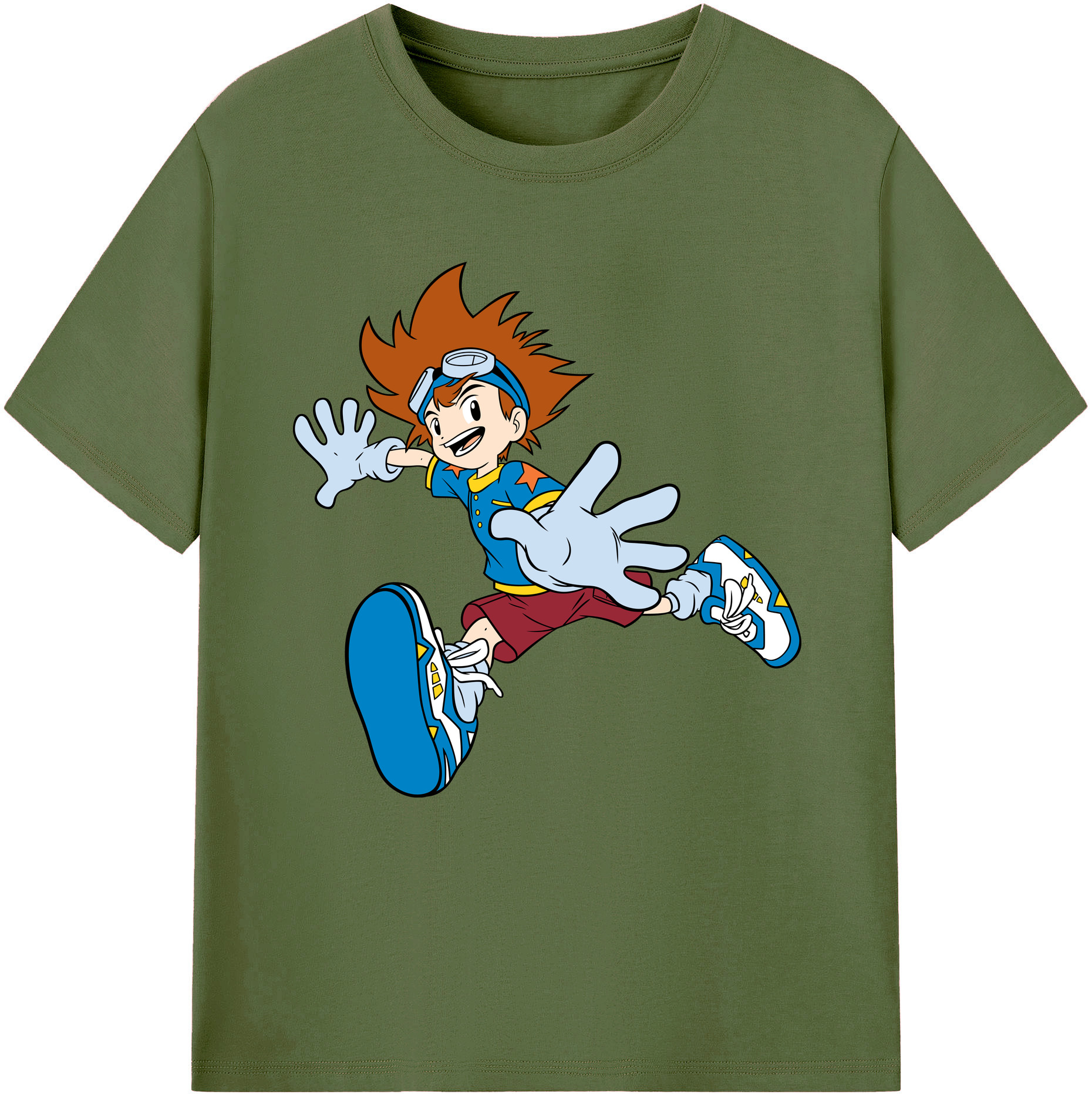 （画像用） Digimon デジタルモンスター/デジモン 綿100％半袖Tシャツ（フロントプリント）